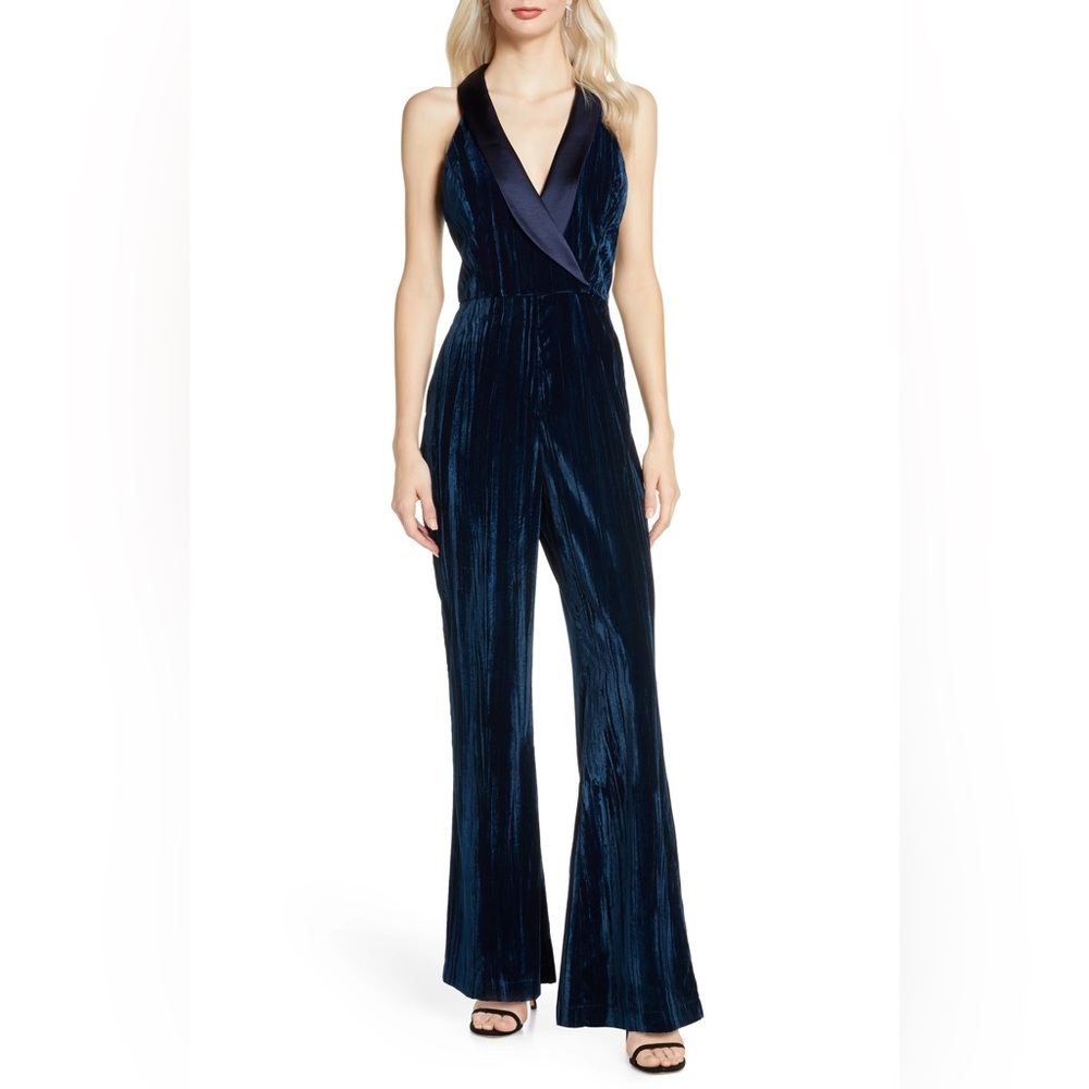 Harlyn Chic Midnight Blue Maxi Jumpsuit